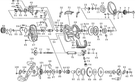 Amazon ダイワ Daiwa リール 純正パーツ 16 ジリオン Tw Hlc 1514shl ハンドル 部品番号 103 部品コード 1h1640 h1640 ダイワ Daiwa ベイトリールパーツ