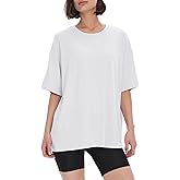 BAMBOO COOL Womens Oversized T Shirts Short Sleeve Tees Loose Fit Tops for Ladies Trendy Clothes