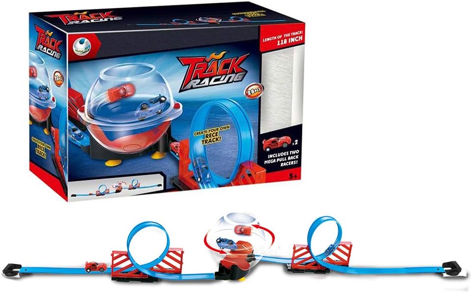 Round Pull Back Racers Circular Pull Back Race Track – BigaMart