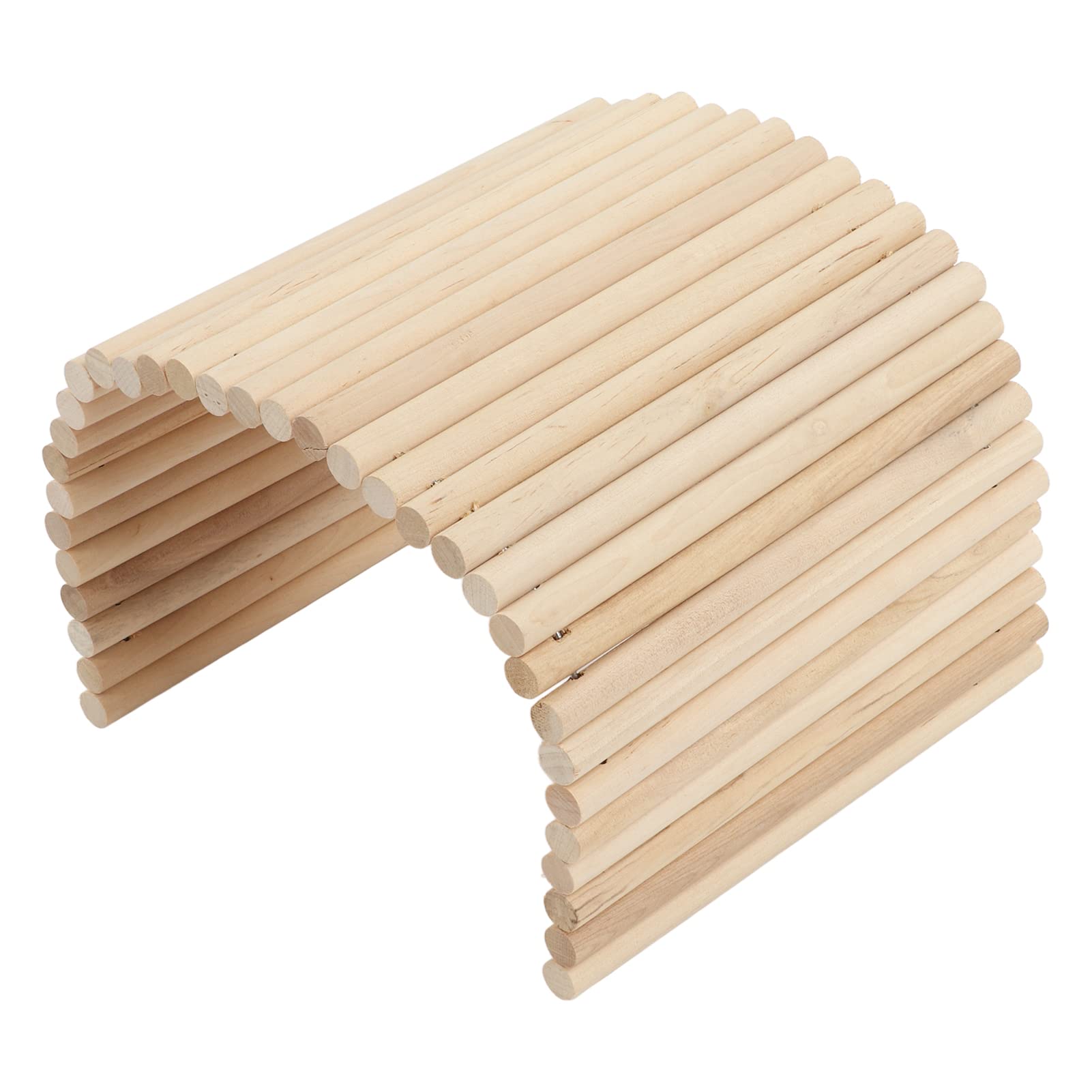 Wooden Bridge with Ladder for Rats Romy Safe Playpen Bite Resistant Flexible Wooden Bridge for Hamsters for Chinchillas for Ferrets (20 * 40CM)