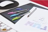 BIC Cristal Fun Pens Pack 8 Multicolor 1.6 mm Tip Hexagonal Design view 2