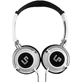 LP Headphones,with in-line microphone Stereo Volume Control for Travel, Work, Sport , Stereo Headset for Iphone and Android Devices (white）