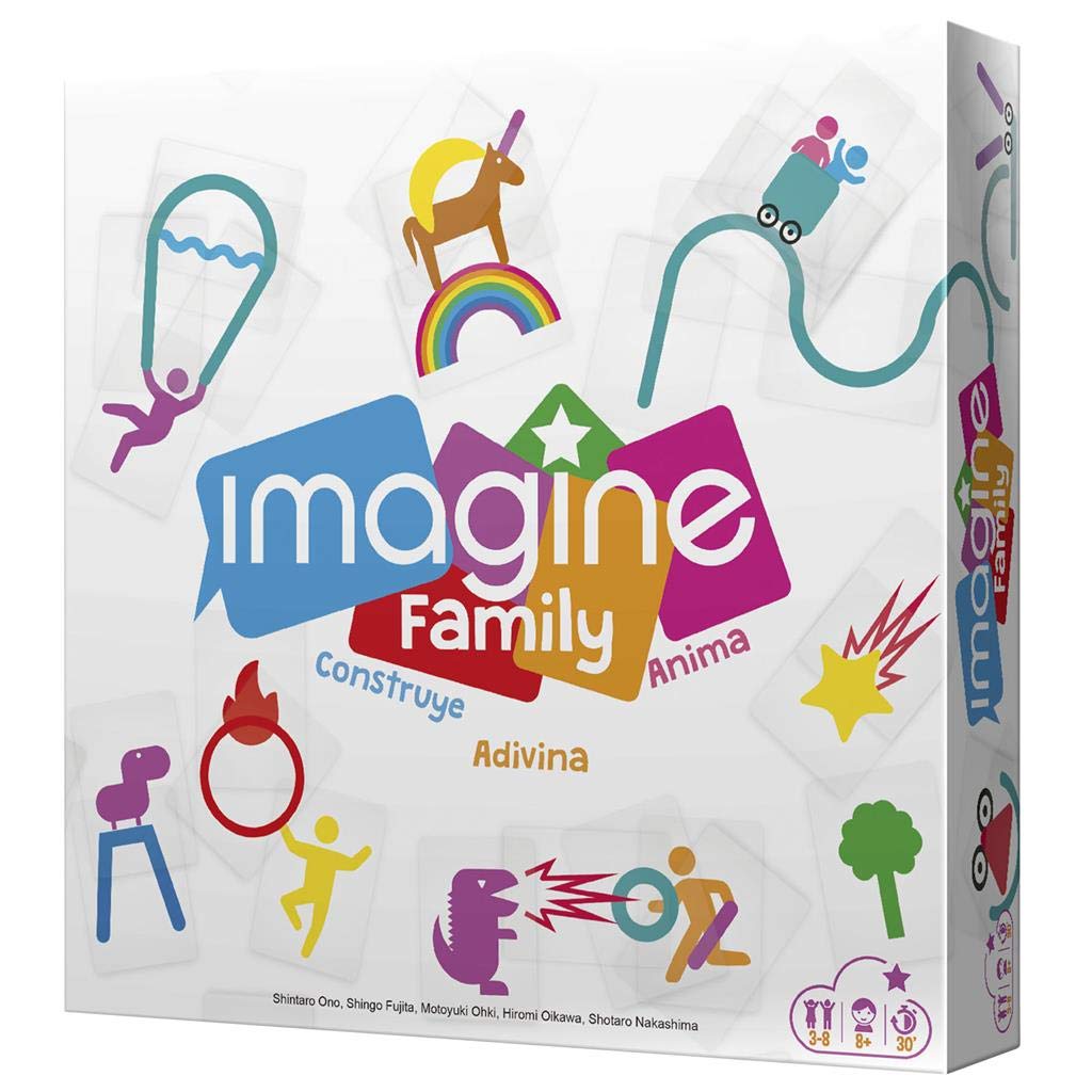 Asmodee - Cocktail Games- Imagine Family - Spanish Board Game, Color (CGIMFA01)