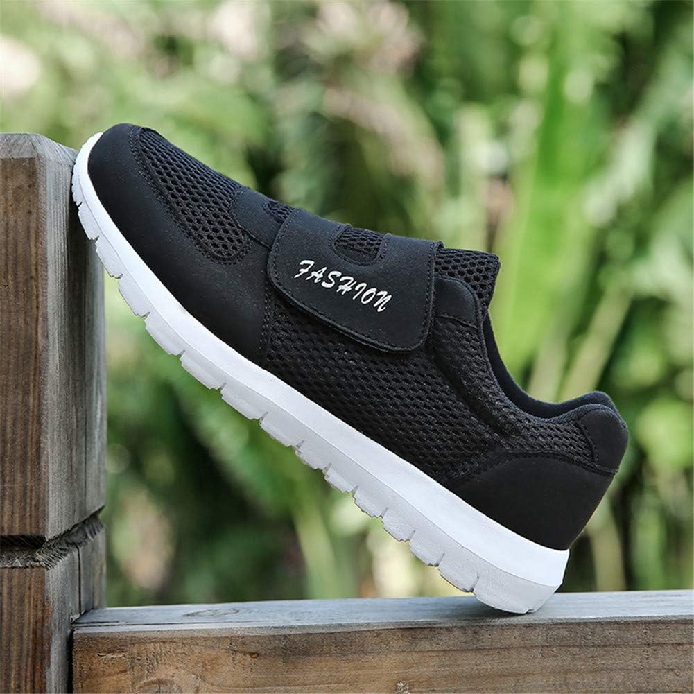 Leader Show Mens Casual Comfort Walking Shoes Ultralight Flats Non Slip Hook Loop Fashion Sneakers