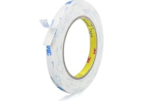 HASAKY Double Sided Tape 0.39in x 16.5ft, Mounting Tape Heavy Duty, Removeable PE Foam Tape Strips, Strong Adhesive Tape Waterproof Free Damage for Paint Wall Picture Hanging Poster