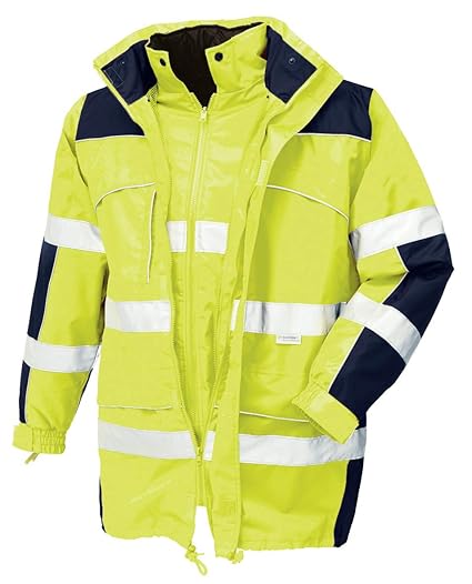 teXXor 4114 Warnschutz-Parka Toronto wasserdichte, winddichte Arbeitsjacke gelb S XL