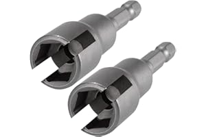 PAGOW 2pcs Power Wing Nut Driver Set, Wing Nut Drill Bit Socket Wrench Tool Set, 1/4" Hex Shank for Panel Nuts, Screws Eye, C Hook Bolt, Q-Hanger