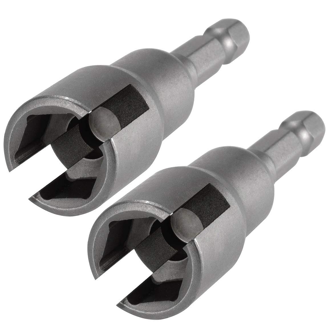 PAGOW 2-Pack Hurricane Wing Nut Driver - Wingnut Drill Bit Socket Tool, 1/4 Hex Shank, Steel