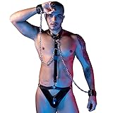 NOROYOY BDSM Men's cosplay Sexy Underwear police