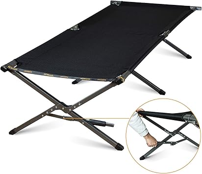 Amazon Iclimb アィクラィム コット キャンプ 拡大サイズ 簡易ベッド 長さ0 幅72 高さ45cm キャンプ ベッド 耐荷重150kg アウトドアコット 収納袋付き キャンプ用品 仮眠 狩猟 浜辺休み ビーチ 防災用 Iclimb 折りたたみ式ベッド