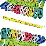 FF Elaine 24 Pcs Double-Scale 60-Inch/150cm Soft Tape Measure Ruler Bulk for Sewing Tailor Cloth - 6 Colors