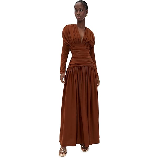 AFRM Women's Moni Maxi Dress, Shadow Floral, L at Amazon Women's Clothing  store