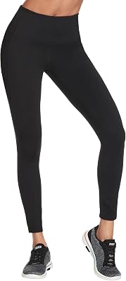 Damen Gowalk Hoch Tailliert Leggings, Klein, Schwarz
