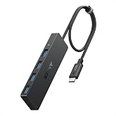 Anker USB C Hub, USB Extender, 4-in-1 USB Splitter, Computer Accessories | Multiport adapter with 5Gbps Data Transfer for USB-C Port Laptop, PC, Desktop and More (Charging Not Supported)(USB-C, 2ft)