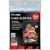 Ultra Pro - Clear Card Sleeves for Standard Size Trading Cards - 1500 Total, Polypropylene Material