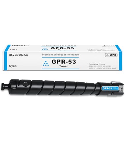 Amazon.com: CNMGPR53C - Cartucho de tóner original Canon GPR-53