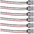 NewYall Pack of 6 Female Fuel Injector Connector Plug Harness Pigtail Wire for Santa Fe Tiburon Tucson FX35 G35 M35 Optima Sportage RX400h Eclipse Endeavor Frontier Pathfinder Xterra Highlander