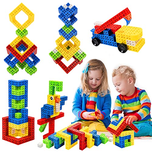 Building Stacking Block Toy, Stack Building Blocks Sensory Toy for Kids