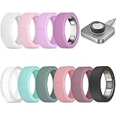 10 Pack Smart Ring Protector Compatible with Oura Ring 5 Cover | Support Charging with Cover on, Ultra-Thin Silicone Anti-Scratch Protector Oura Ring 5 Accessories for Women Men