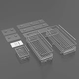 Orimade Shower Caddy Basket with 5 Hooks 3 Pack SUS304 Stainless Steel Black view 7