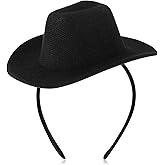 Cozypower Cowgirl Hat Headband Mini Cowboy Hat Headband Cowgirl Women's Costume Headwear for Bachelorette Party Birthday