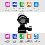 Zeerkeer Action Camera 1080P WiFi Helmet Cam EIS 120° Wide Angle Waterproof view 2