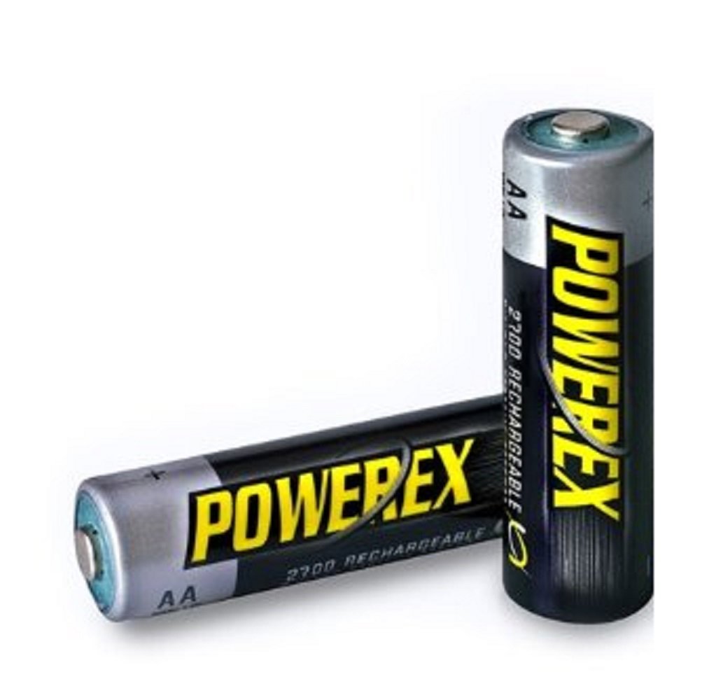 2 PowerEx Rechargeable AA NiMH 2700mAh Batteries