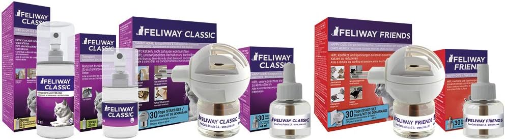 Feliway Plug-In Diffuser Refill, 48 mL, 3-Pack, Model:3PK : Pet Relaxants : Pet Supplies