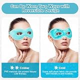 ACWOO Cooling Eye Mask Reusable Hot Cold Therapy with Eye Cutouts view 6