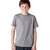 Hanes Youth Comfortblend Ecosmart Tee (Light Steel) (S)