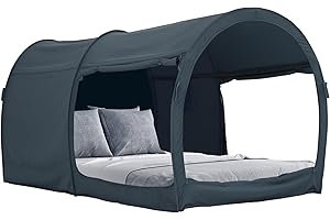 LEEDOR Bed Tent Dream Tents Bed Canopy Shelter Cabin Indoor Privacy Warm Breathable Pop Up Twin Size for Kids and Adult Patent Pending(Mattress Not Included)