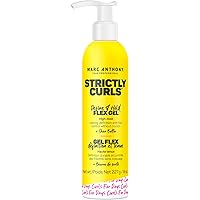 Marc Anthony Define & Hold Flex Hair Styling Gel, Strictly Curls - Medium to Coarse Curls - High Hold, Long-Lasting Frizz Con