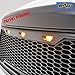 EAG Replacement Upper Grille Front Grill with Amber LED Lights for 10-13 Toyota Tundra - Charcoal Gray