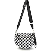 EMMAFY Crossbody Bags For Women,Waterproof Oxford Bum Bag with Adjustable Strap,Large Capacity Travel Purse