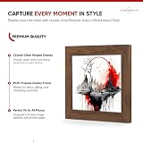 Alison Kingsgate Modern 12x12 Walnut Frame Engineered Wood Perspex Front view 5