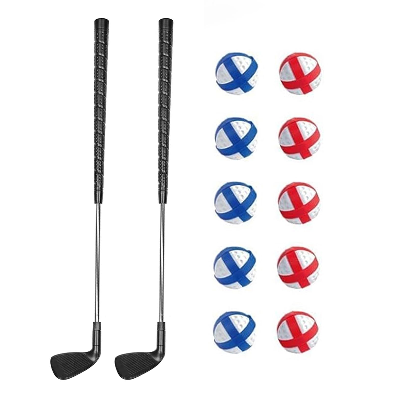 Photo 1 of Golf Chipping Game Accessory Set – 2 Telescopic Clubs & 10 Sticky Velcro Balls for Backyard, Indoor & Outdoor Play, Perfect for Multiple Players (2 Clubs & 10 Balls)