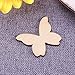 WINOMO 50pcs Mixed Size Wooden Butterfly Cutouts Craft Embellishment Gift Tag Wood Ornament for DIY