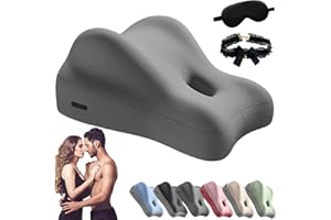 KUNISHI Butt Cushion for Couples, Couples Pillow for Intimacy, Butt Cushion for Couple Pregnancy Pillow Cushions for Bed, Wedge Pillows Memory Foam, Recovers After Impact, Provides Intimacy Support (gray)