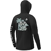 Palmyth Fishing Shirts for Men Long Sleeve UPF 50+ Sun Protection Fishing Hoodie with Neck Gaiter