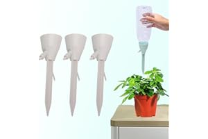 Wonglea New Upgraded Plant Self Watering Spikes,Adjustable Plant Watering Devices with Slow Release Control Switch Water Dripper,Watering Planter Insert,Automatic Plant Waterer for Vacations (3)