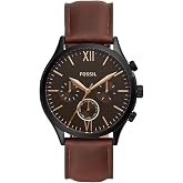 Fenmore Midsize Multifunction Leather Watch