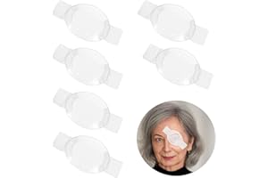 DIVINA VITAE Eye Shield After Cataract Surgery 6Pcs Plastic Eye Patch Comfortable Clear Eyes Patch with Ventilation Holes for Children Adults After Surgery Eyes Protection