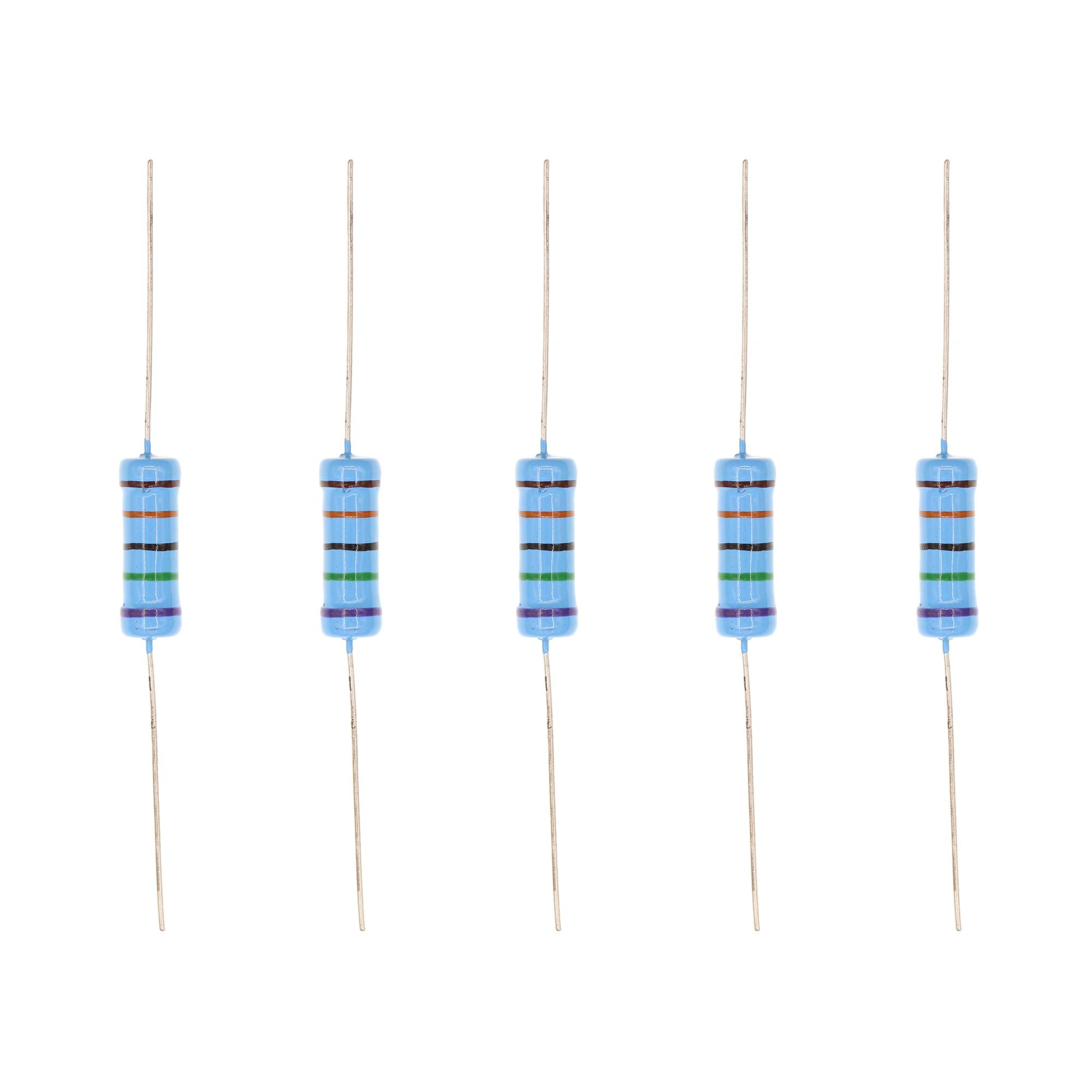 HUABAN 20PCS 3W 3 Watts 750K Ohm 1% Metal Film Resistor