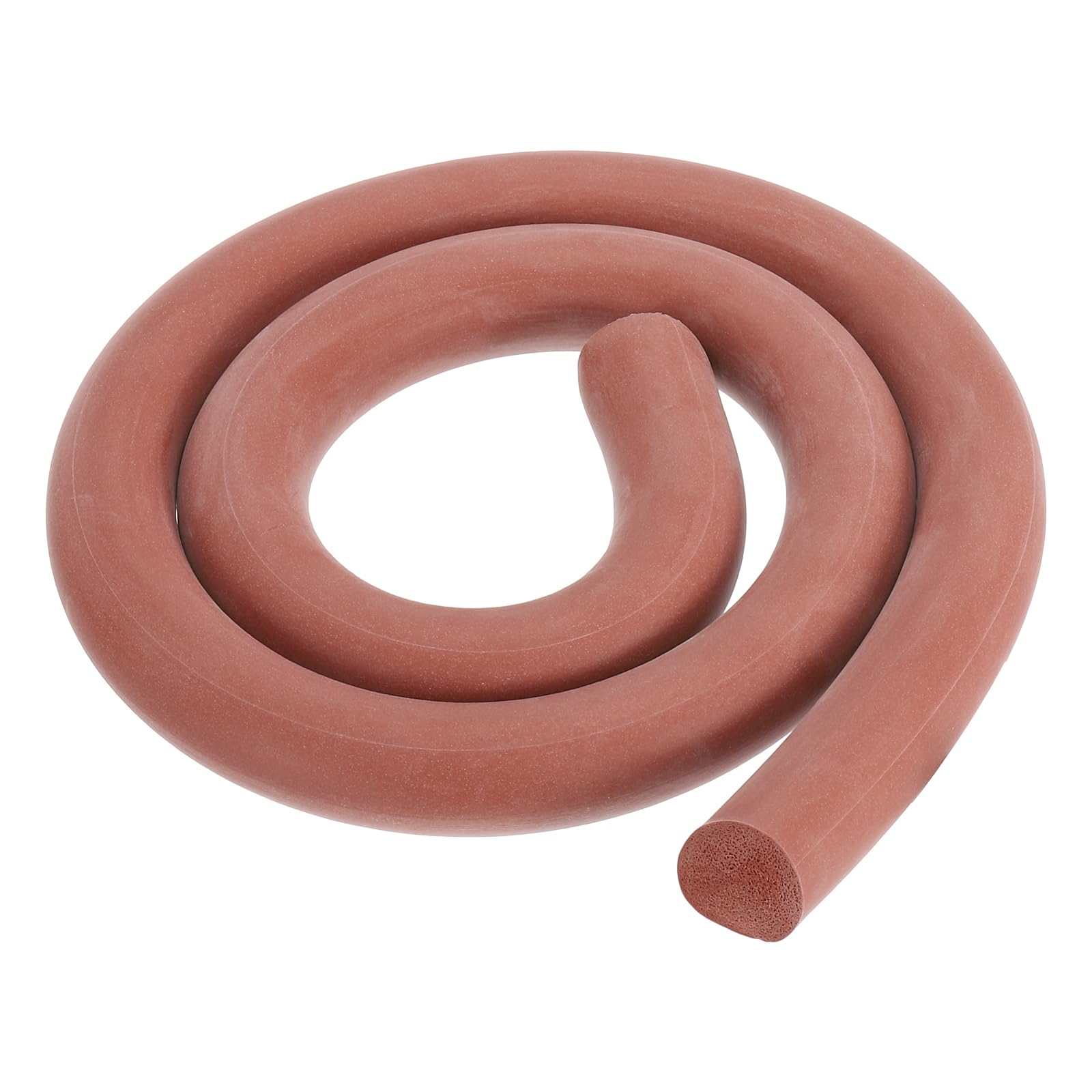 PATIKIL Silicone Foam Seal Strip, 1Meters(3.28Ft) 23mm(0.91") Dia Round High Density Solid Sponge Rubber Weather Stripping Cord for Sealing Gap Blocker Insulation, Red