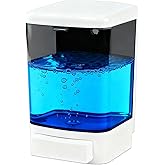 NewJoinFun Manual Soap Dispenser Kitchen Bathroom Wall Mounted Commercial Soap Dispenser for Liquid Containers Shampoo Gel Chamber Plastic - (33.8 oz) 1000ml