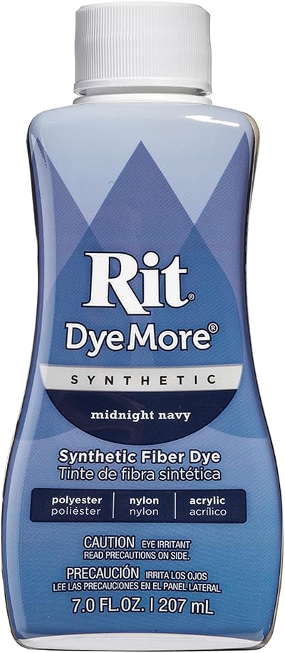 Rit DyeMore Synthetic Dye 7oz - Midnight Navy for Polyester & Nylon