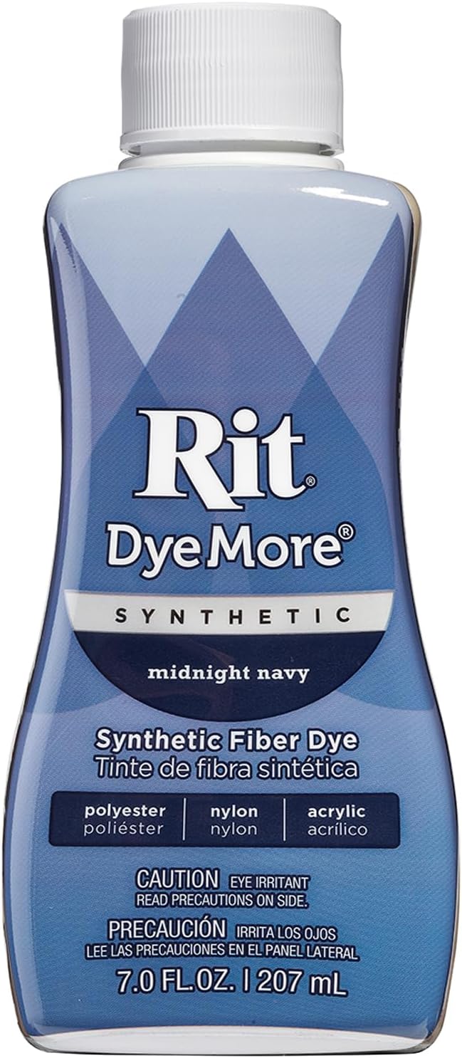 Rit DyeMore Synthetic Dye 7oz - Midnight Navy for Polyester & Nylon