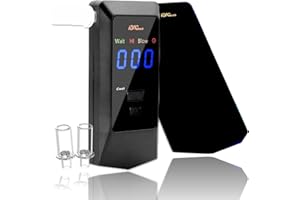 iBACheck Breathalyzer with Auto Flow detect and auto Cleaning Feature, 10 Memories and LED Display Visible at Night