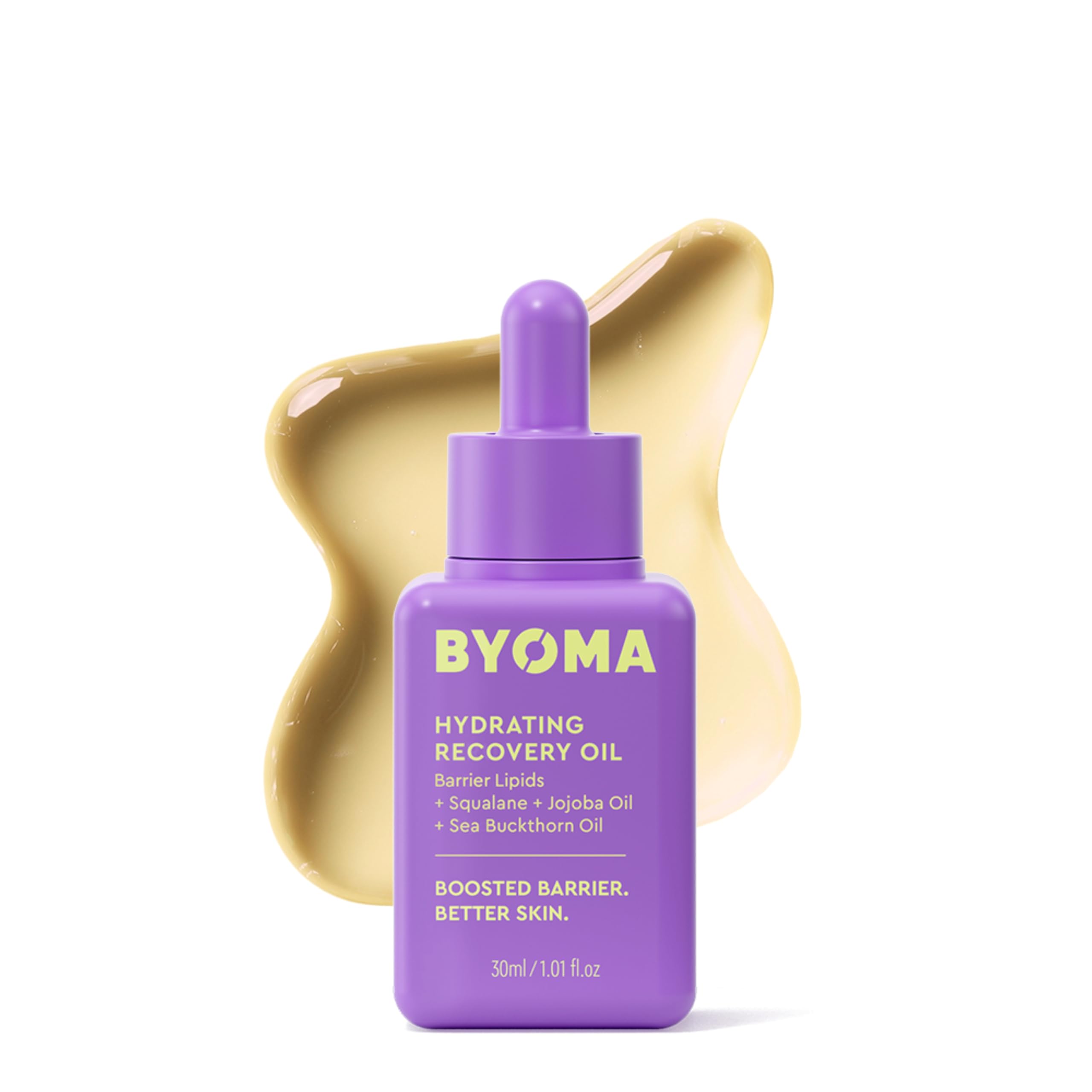 BYOMA Hydrating Recovery Oil (30ml) Nourishes, Brightens and Balances Skin without Clogging Pores - Barrier Repair Facial Oil