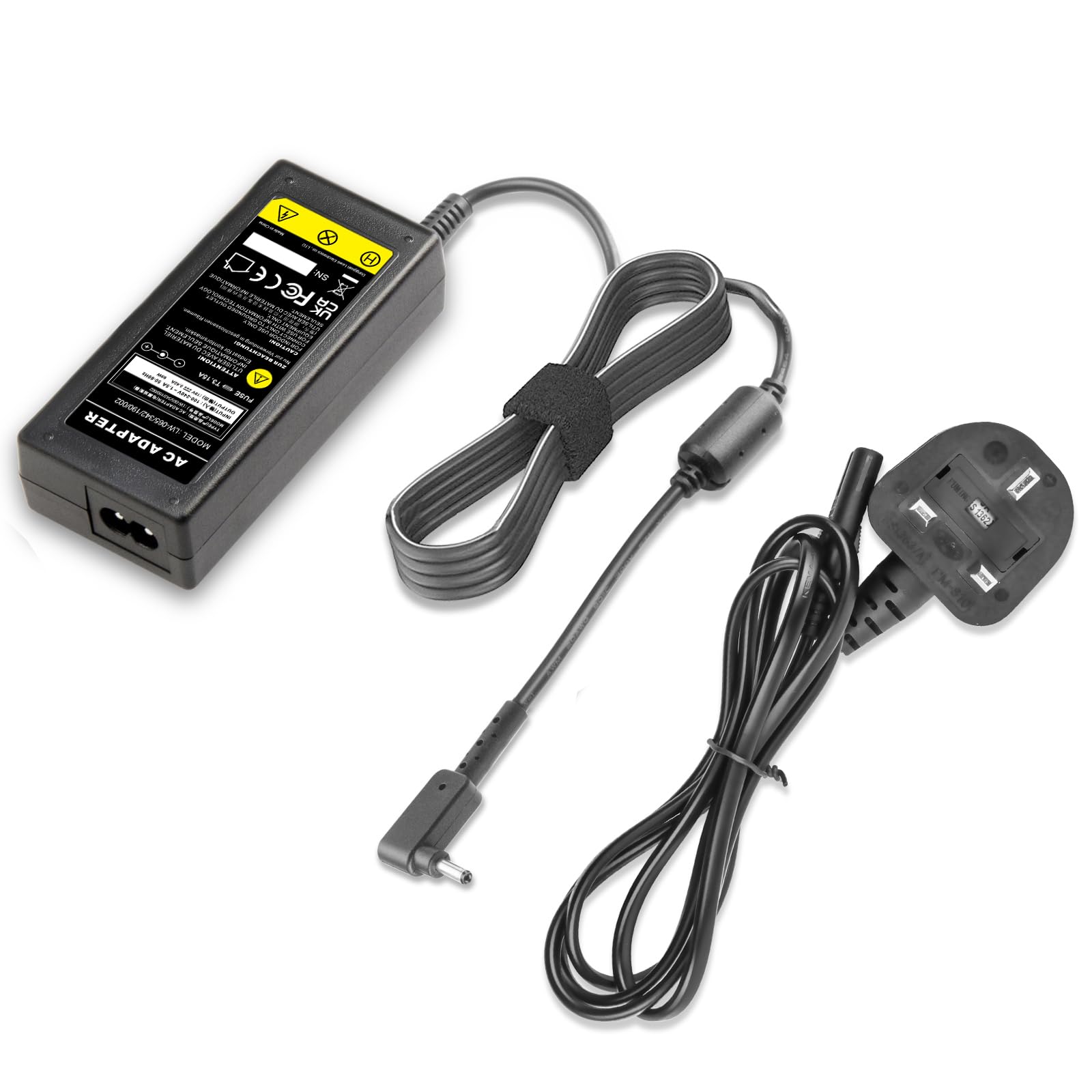 ARyee 19V 3.42A Laptop Charger Compatible with Acer Chromebook 15 14 13 11 R11 CB5-132T CB3 CB5 CB5-571 C720 C740, Acer SF113-31 SF114-31 SF114-32 SF314-51 SF314-52 SF314-52G SF314-54(3.0 x 1.0mm)